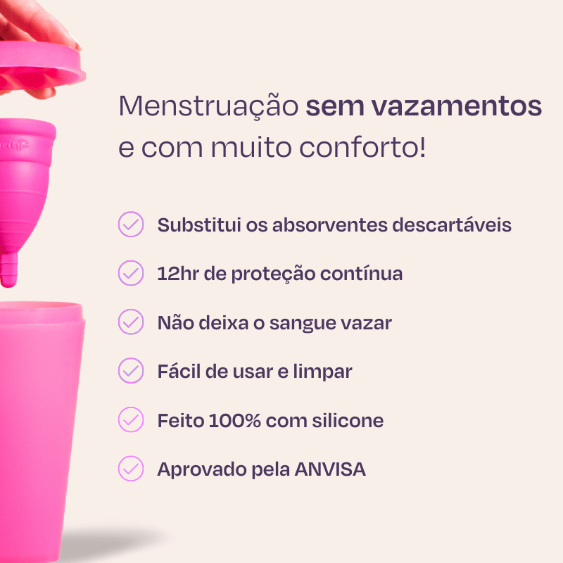 Kit Coletor Menstrual com Aplicador de Brinde